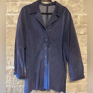 90’s Danier Perforated Leather Blazer